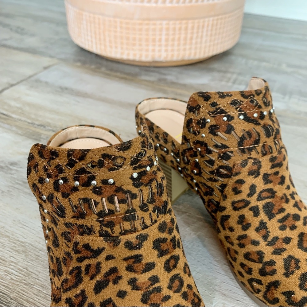 Truth Hurts Mule Booties Leopard Vegan 6 7 8 9 10 - Picture 5 of 8